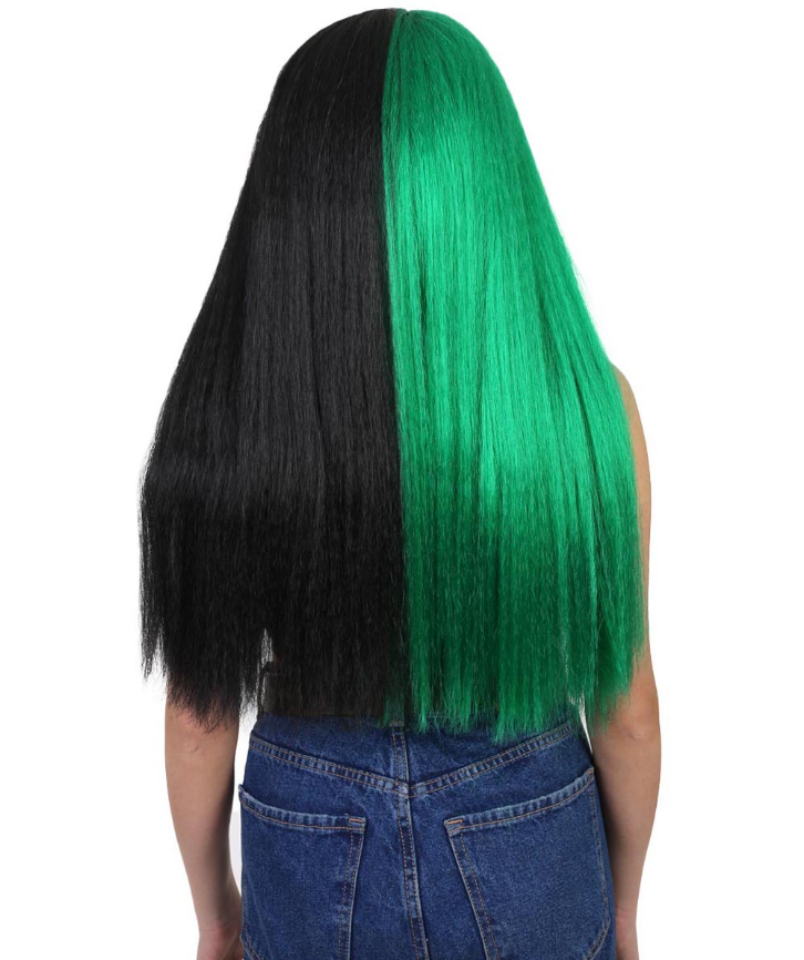 Two Tone Green Wig