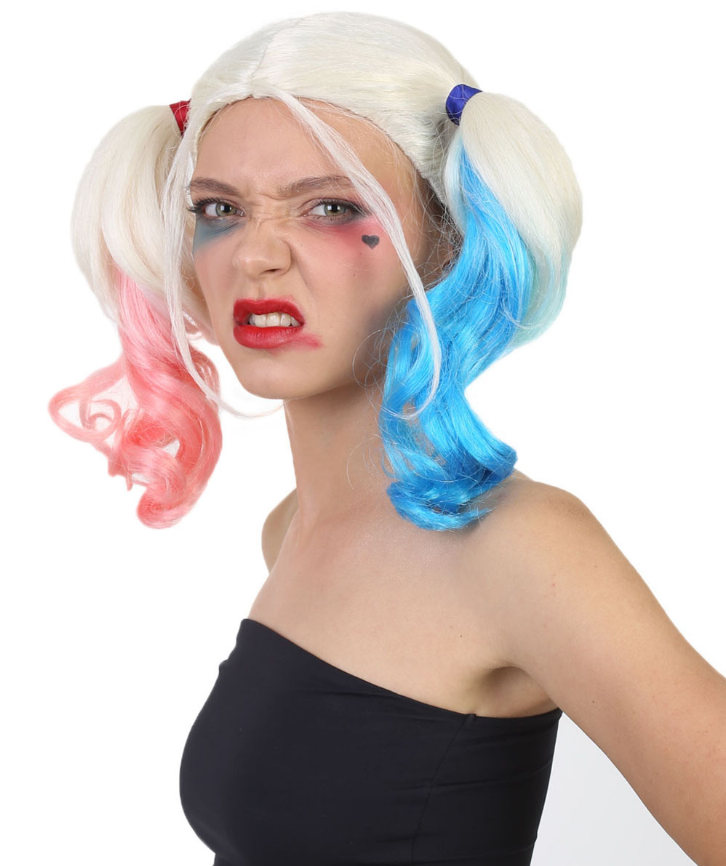 Harlequin Villain Double High Pigtail Wig