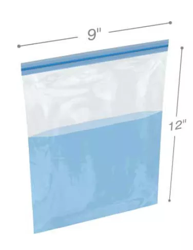 9 x 12 4 Mil Reclosable Bags - Bottom Side Hang Hole