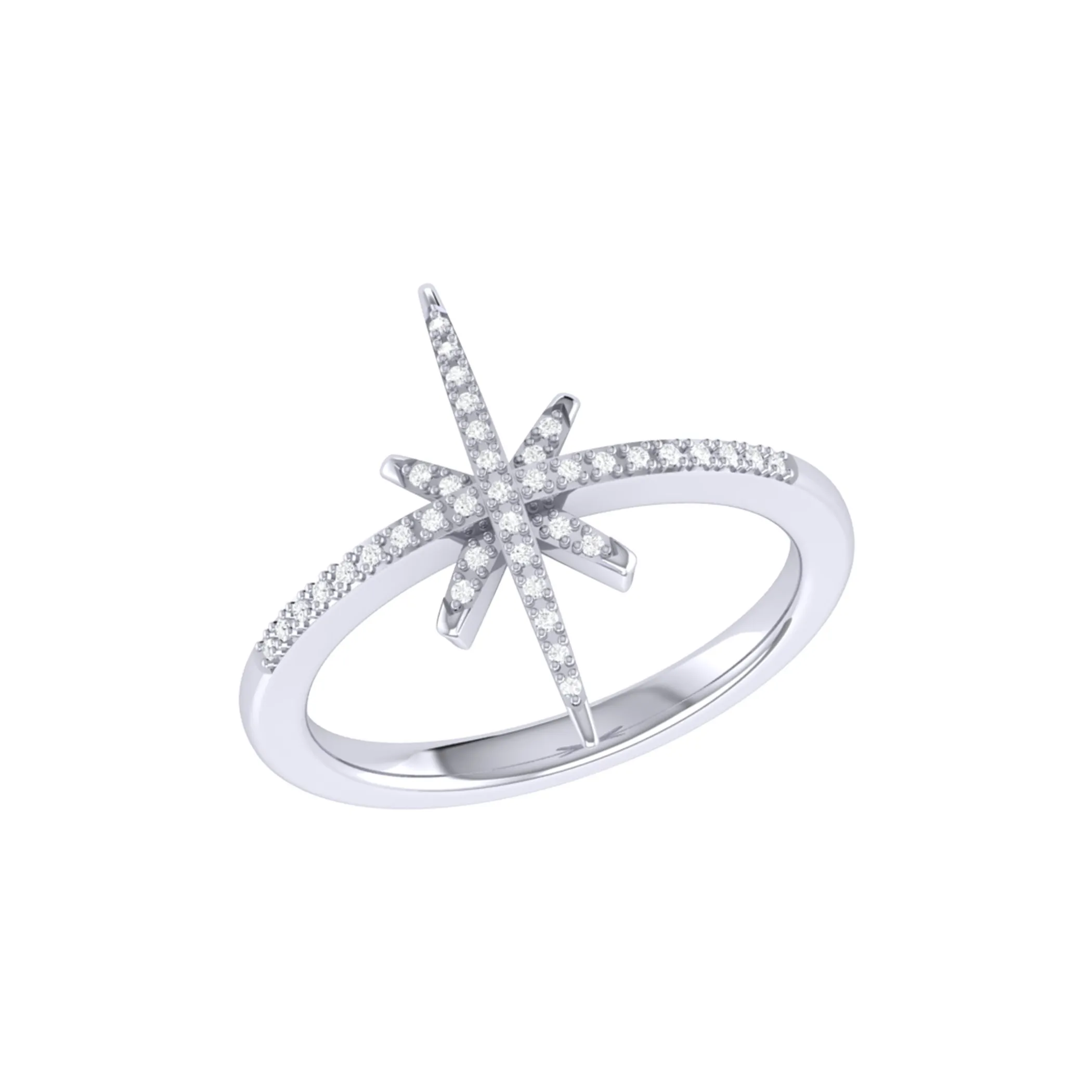 TopDawg | Luv My Jewelry,Twinkle Star Diamond Ring in Sterling